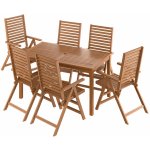 Livarno Home Sada zahradního nábytku Sevilla, 7dílná, akácie – Hledejceny.cz