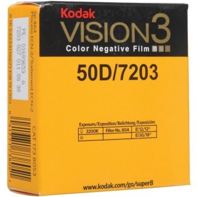 KODAK Vision3, 50D, 7203, Super 8mm x 15m – Zbozi.Blesk.cz