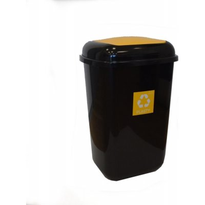 Kinekus KIN19565992 Koš na separovaný odpad UH 45 l QUATRO žlutý plast