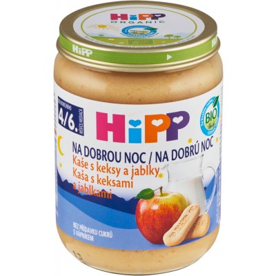 Hipp Bio na dobrou noc s keksy a jablky 190 g – Sleviste.cz