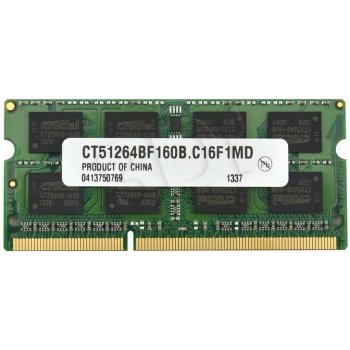 Crucial SODIMM DDR3 4GB 1600MHz CL11 CT51264BF160B