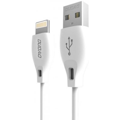 Levné Kryty Lightning kabel datový Dudao L4L 2,1A 2m bílý