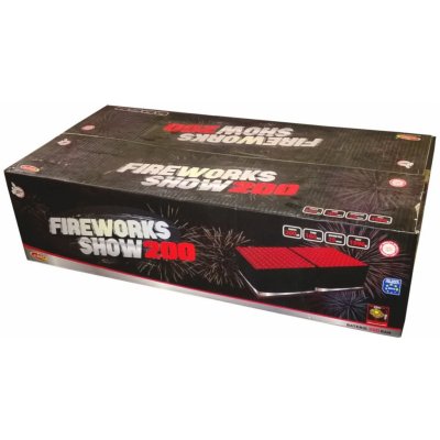 Sestavený ohňostroj FIREWORKS SHOW 200 ran 25 mm – Zboží Dáma