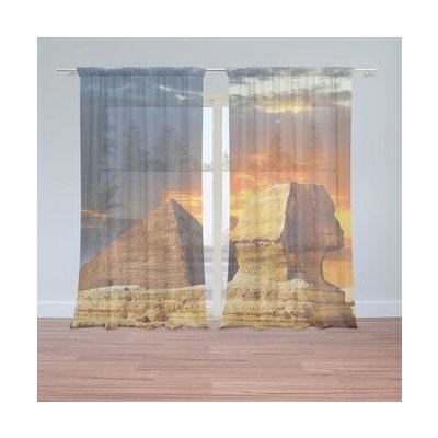 Sablio Záclony Pyramidy: 2ks 150x250cm – Hledejceny.cz