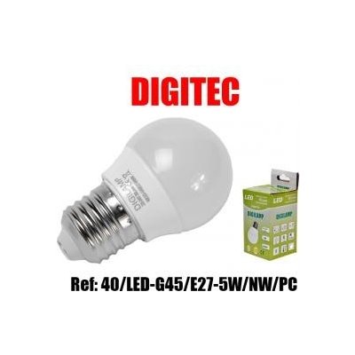 Digitec LED žárovka E27 G45 PC, bílá, 4W