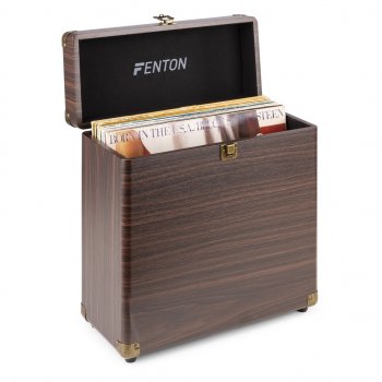 Fenton RC30 Kufr na vinyly, barva tmavé dřevo