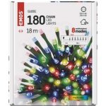 EMOS LED vánoční řetěz venkovní i vnitřní multicolor programy Rozměr: 18 m – Hledejceny.cz