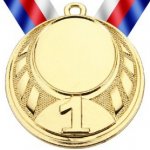 Medaile MD43 zlato s trikolórou – HobbyKompas.cz