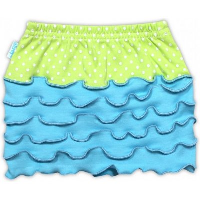 Nicol Suknička Květinka - sv. modrá/zelená puntík – Zboží Dáma