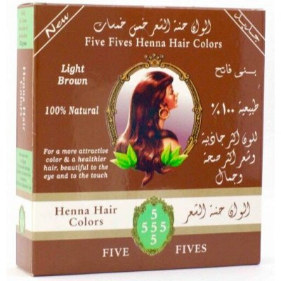 Five Fives Antonie Kedish Partners Co. El-Obur Industrial City Egypt Henna na vlasy světle hnědá Five Fives 100 g – Zboží Dáma