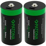 PATONA nabíjecí baterie LR20 mono D Li-lon 4000mAh 1,5V s USB-C nabíjením, 2ks v balení | Zboží Auto
