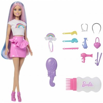 Barbie Třpytivý Panenka s Duhovými Vlasy – Hledejceny.cz