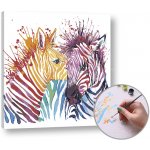 Malování podle čísel ZAMILOVANÁ ZEBRA – Sleviste.cz
