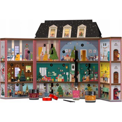 HISKIN Home Merry Christmas ADVENTNÍ KALENDÁŘ VONNÉ SVÍČKY 24 OKÉNEK – Zboží Mobilmania