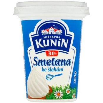 Mlékárna Kunín Smetana ke šlehání 31% 375 g