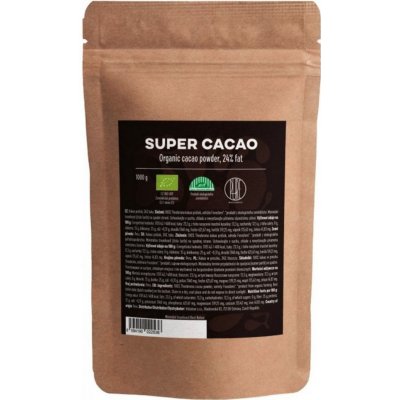 BrainMax Pure Organic 24 Super Cacao Bio Raw 1 kg – Zboží Mobilmania