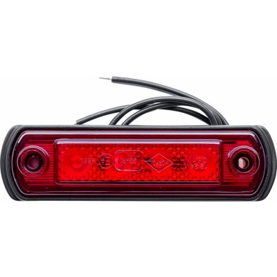 TruckLED LED boční obrysové světlo ČERVENÉ, LD677, 0,5W/1W, 12/24V [L1677] – Hledejceny.cz