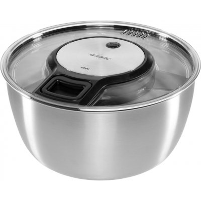Gefu SPEEDWING stříbrná / Odstředivka na salát / 5 L / nerez (G-28160) – Zboží Dáma