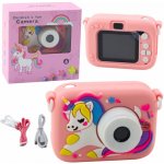 Wiky Dětský digitální fotoaparát silikonové pouzdro jednorožec foto 48Mpx video Full HD – Zboží Dáma