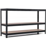 Trestles RH Regál 900 x 1200 x 400 mm 3 police černá – Zboží Dáma