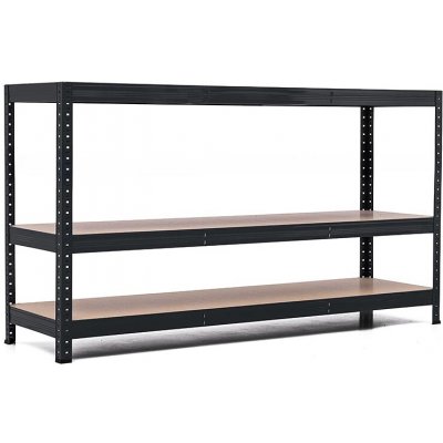 Trestles RH Regál 900 x 1200 x 400 mm 3 police černá – Zboží Dáma