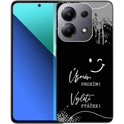 mmCase na Xiaomi Redmi Note 13 - vtipný text 4 černé pozadí – Zboží Živě