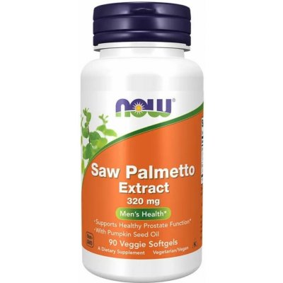Now Foods Serenoa Plazivá 320 mg + Olej Dýňová Semínka Prostata 90 kapslí – Hledejceny.cz
