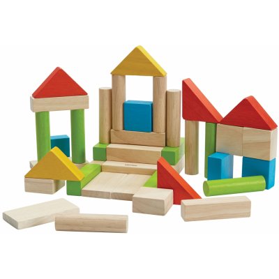 PlanToys Barevné kostky 40 ks – Zboží Dáma