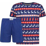 Frogies Winterstory Christmas pánské pyžamo krátké oranžové – Zboží Mobilmania