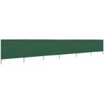 Petrashop 6dílná zástěna proti větru látková 800 x 120 cm zelená – Sleviste.cz