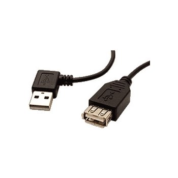 Goobay 95704 USB 2.0 prodlužovací A-A, M-F, lomený vlevo, 15cm