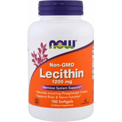 Now Foods Lecitin bez GMO 1200 mg 100 kapslí – Hledejceny.cz