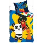 Setino Dětské bavlněné povlečení ZAJÍČEK BING Flop a Pando modré 90 x 140 cm – Zbozi.Blesk.cz