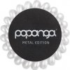 Gumička do vlasů Papanga Metal Edition velká - perleťová bílá
