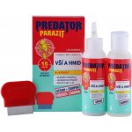 Predator Parazit při výskytu vší a hnid PACK sérum 100 ml + šampon 100 ml + kovový hřeben dárková sada – Zboží Mobilmania