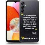 Pouzdro Picasee silikonové Samsung Galaxy A14 4G A145R - Kazma - SVĚT PATŘÍ TĚM, CO SE NEPOSEROU čiré – Hledejceny.cz