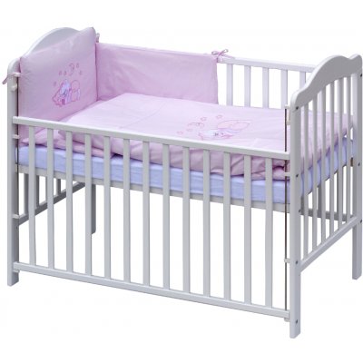 Scarlett postýlka s kompletní výbavou 120 x 60 cm Měsíček růžová – Zbozi.Blesk.cz