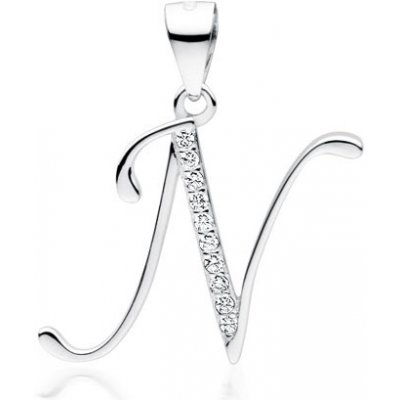 Olivie písmeno N stříbrný přívěsek 4094 – Zboží Dáma