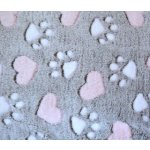 PETSY Deka tlapky a srdíčka – Zboží Dáma