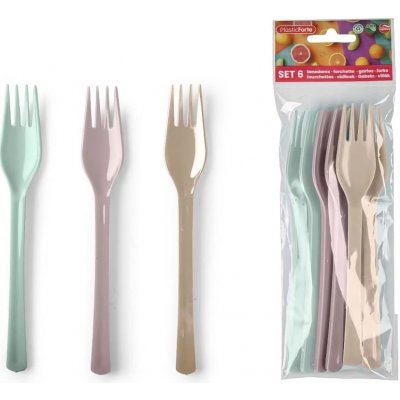 PlasticForte Vidlička PIKNIKOVÁ SURT 6 ks plast – Zboží Mobilmania