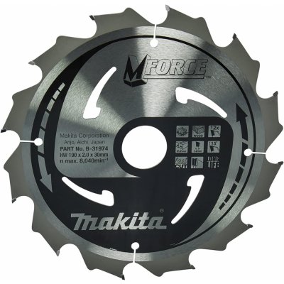 Makita pilový kotouč 190x30 12 Z B-07967 – Hledejceny.cz