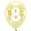 PartyDeco Eco balónky zlaté číslo 8