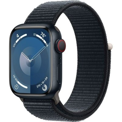 Chytré hodinky Apple Watch Series 9 GPS + Cellular 41mm pouzdro z temně inkoustového hliníku - temně inkoustový provlékací sportovní řemínek