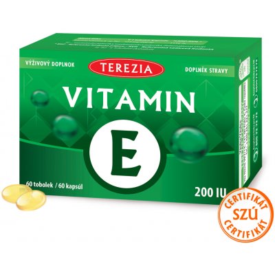 Terezia Vitamín E 200 IU 60 kapslí – Hledejceny.cz