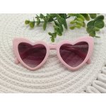 Růžové brýle ve tvaru srdce - D-decor – Zboží Dáma