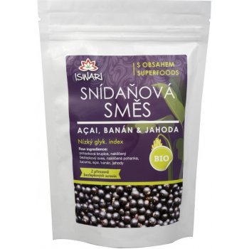 Iswari Bio Snídaňová směs Acai, jahoda, banán - 800 g