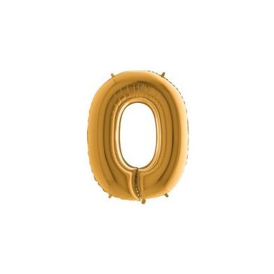 GRABO fóliový balónek PÍSMENO ZLATÉ O 102cm,40" nafukovací – Sleviste.cz