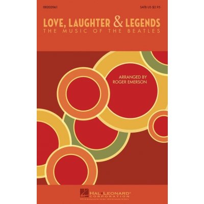 Beatles Love, Laughter Legends noty na sborový zpěv SATB SADA 5 ks
