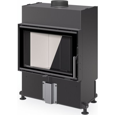 Romotop Heat s otevíráním dvířek do strany Černý Igniton 4G 59.44.16 – Zboží Dáma