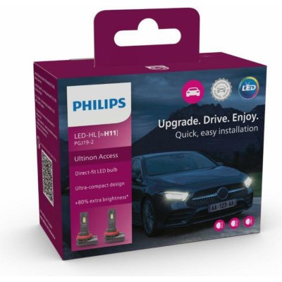 Philips Ultinon Access LED H11 PGJ19-2 12V 20W 2 ks